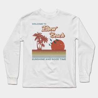 Elbow Beach Retro Sunset - Elbow Beach Long Sleeve T-Shirt